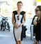 Img 1 - Europe Elegant Summer Women Office OLSlim Look Hip Flattering Short Sleeve Dress