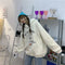 IMG 115 of Embroidery Sweatshirt Women Thick Loose Korean Hooded Tops Outerwear