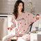 Pajamas Women Cotton Long Sleeved Loungewear Men Thin Summer Sets Sleepwear