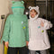 Img 1 - Thick Trendy Niche Green Hooded Sweatshirt Women ins Korean Loose Slim Look Tops