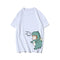 Img 8 - Polyester Short Sleeve T-Shirt Women Undershirt Summer Korean Couple Street Style Cartoon Trendy Printed