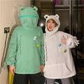 IMG 105 of Thick Trendy Niche Green Hooded Sweatshirt Women ins Korean Loose Slim Look Tops Outerwear