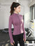 Img 2 - Sporty Women Fitting Yoga Quick Dry Long Sleeved Tops Zipper Cardigan Jogging Fitness Jacket