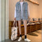 IMG 110 of Denim Vest Women Summer Loose Popular Trendy Outdoor All-Matching Korean Sleeveless Cargo Outerwear