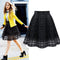 Img 1 - Women Chiffon Pleated Mesh Skirt Tutu Chequered Skirt