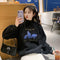 IMG 118 of High Collar Embroidery Sweatshirt Women Thick Student Loose Korean Hong Kong Tops Outerwear