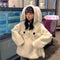 IMG 106 of Sweatshirt Women Korean Loose Student Thick Hooded ins Outerwear
