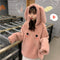 IMG 113 of Sweatshirt Women Korean Loose Student Thick Hooded ins Outerwear