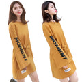 Img 5 - Elegant Dress Short Women Long Sleeved Korean Casual Loose Slim Look Dress