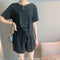 Img 5 - Cooling Summer Trendy Casual Loungewear Cooling Solid Colored Two-Piece Sets