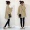 Women Solid Colored Elegant Japanese Office Casual Two-Piece Sets Sweatshirt Outerwear