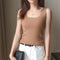 Img 11 - Ice Silk Camisole Women Slim Look Outdoor Sexy Sleeveless Knitted Tops Camisole