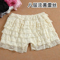 Img 10 - Cake Track Shorts Three Layer Lace Safety Pants Anti-Exposed Outdoor Thin Summer Culottes