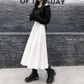 Img 6 - Quality High Waist Slim Look Flare Length A-Line Korean Trendy Mid-Length Skirt