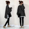 Women Solid Colored Elegant Japanese Office Casual Two-Piece Sets Sweatshirt Outerwear