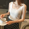 Img 6 - Ice Silk Camisole Women Slim Look Outdoor Sexy Sleeveless Knitted Tops Camisole