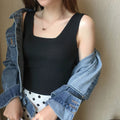 Img 4 - Ice Silk Camisole Women Slim Look Outdoor Sexy Sleeveless Knitted Tops Camisole