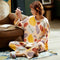 Pajamas Women Cotton Long Sleeved Loungewear Men Thin Summer Sets Sleepwear