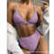 Img 8 - Trendy Solid Colored Bikini Women Two Piece Swimsuit
