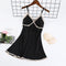 IMG 114 of Pajamas Women Summer Sexy Silk Strap Pyjamas Thin Padded Loungewear Sleepwear