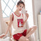 Img 4 - Pajamas Women Summer Cotton Tank Top Shorts Sleeveless Korean Outdoor Loose Loungewear Sets