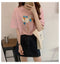 IMG 121 of White T-Shirt Women Summer Short Sleeve Loose Korean Student Half Sleeved insGirlfriends Tops T-Shirt