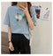 IMG 126 of White T-Shirt Women Summer Short Sleeve Loose Korean Student Half Sleeved insGirlfriends Tops T-Shirt