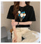 IMG 140 of White T-Shirt Women Summer Short Sleeve Loose Korean Student Half Sleeved insGirlfriends Tops T-Shirt