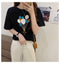 IMG 139 of White T-Shirt Women Summer Short Sleeve Loose Korean Student Half Sleeved insGirlfriends Tops T-Shirt