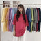 Img 3 - Couple Minimalist Short Sleeve Korean Loose Candy Colors T-Shirt Women Summer Solid Colored Round-Neck Tops INS T-Shirt