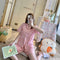 Pajamas Women Summer Short Sleeve Fresh Looking Cardigan Lapel Sets Loungewear Sleepwear