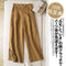 Img 7 - Summer Art Cotton Blend culottes Loose Plus Size Casual Ankle-Length Line Wide Leg Women Pants