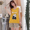 Pajamas Women Summer Cotton Tank Top Shorts Sleeveless Korean Outdoor Loose Loungewear Sets Sleepwear