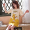 Pyjamas Women Summer Short Sleeve Skirt Cotton Pajamas Student Korean Adorable Loose Loungewear Dress