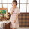 Img 27 - Pyjamas Women Summer Short Sleeve Skirt Cotton Pajamas Student Korean Adorable Loose Loungewear Dress