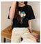 IMG 143 of White T-Shirt Women Summer Short Sleeve Loose Korean Student Half Sleeved insGirlfriends Tops T-Shirt