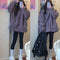Women Korean Loose Warm Long Sleeved Student Tops Outerwear