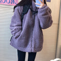 IMG 108 of Women Korean Loose Warm Long Sleeved Student Tops Outerwear