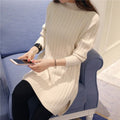 Img 6 - Korean Women Mid-Length Half-Height Collar Loose Pullover Sweater