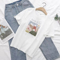 Img 1 - Summer Women T-Shirt Loose White All-Matching INS Trendy Tops T-Shirt