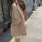 Img 3 - Korea Popular Cotton Blend Blazer Women Korean Loose Flaxen Suit British