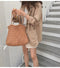 IMG 107 of Korea Popular Cotton Blend Blazer Women Korean Loose Flaxen Suit British Outerwear