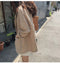 IMG 111 of Korea Popular Cotton Blend Blazer Women Korean Loose Flaxen Suit British Outerwear