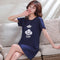 Img 7 - Pyjamas Women Summer Short Sleeve Skirt Cotton Pajamas Student Korean Adorable Loose Loungewear Dress