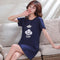 Pyjamas Women Summer Short Sleeve Skirt Cotton Pajamas Student Korean Adorable Loose Loungewear Dress