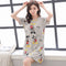 Img 20 - Pyjamas Women Summer Short Sleeve Skirt Cotton Pajamas Student Korean Adorable Loose Loungewear Dress