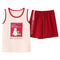 Img 5 - Pajamas Women Summer Cotton Tank Top Shorts Sleeveless Korean Outdoor Loose Loungewear Sets