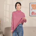 Img 3 - Slimming Korean Casual Elegant Long Sleeved Solid Colored Shirt Sweater