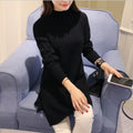 Img 8 - Korean Women Mid-Length Half-Height Collar Loose Pullover Sweater