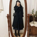 Img 1 - Student Wool Women Mid-Length Korean Loose Slim-Look Thick Woolen Coat